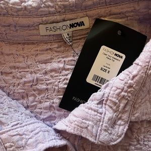 Fashion Nova ruched dress shirt!